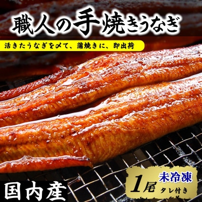 【焼きたて即出荷】職人の手焼き　活〆うなぎ蒲焼1尾入(中骨・肝付)国産/未冷凍　本物の肝吸いをお届け【配送不可地域：離島・北海道・沖縄県・東北】