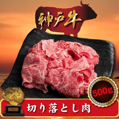 訳あり 神戸牛 切り落とし肉　500g SOS1【配送不可地域：離島】
