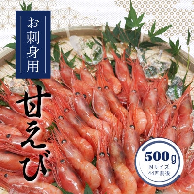 お刺身用甘えび500g(Mサイズ44匹前後)【配送不可地域：離島】