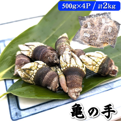 亀の手　500g×4袋　計2kg　兵庫県新温泉町　【配送不可地域：離島】