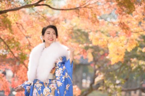 BNJ-1 渡辺写真館 ロケーションフォトプランA 振袖ロケーションフォトプラン 約80カットデータ付 奈良市 ロケ地2箇所 平日プラン