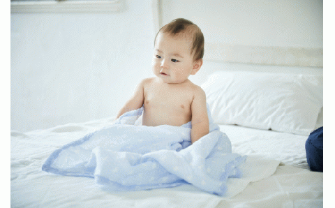 9-023 白雪ふきん 白雪友禅湯上りたおる（クローバー／若葉）