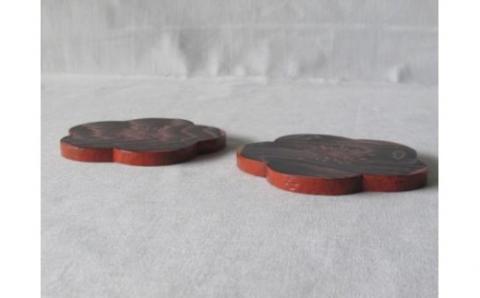 U-19 杉梅ノ花漆コースター（2客組)