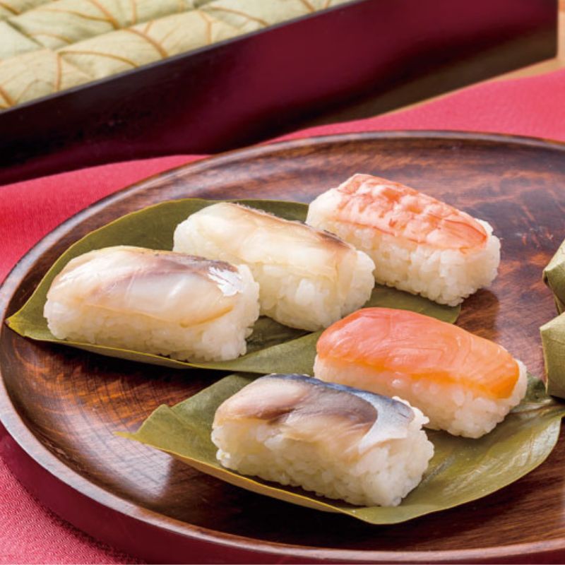 柿の葉寿司 5色 20個入 株式会社中谷本舗 ゐざさ なら 奈良 名物 郷土料理 和食 寿司 柿の葉ずし 鯖 鮭 アジ あじ 鰺 海老 鯛 詰め合わせ お土産 贈り物 ギフト 伝統 特産品 食品 奈良市 奈良県 敬老の日 ハロウィン クリスマス バレンタイン 正月 13-053