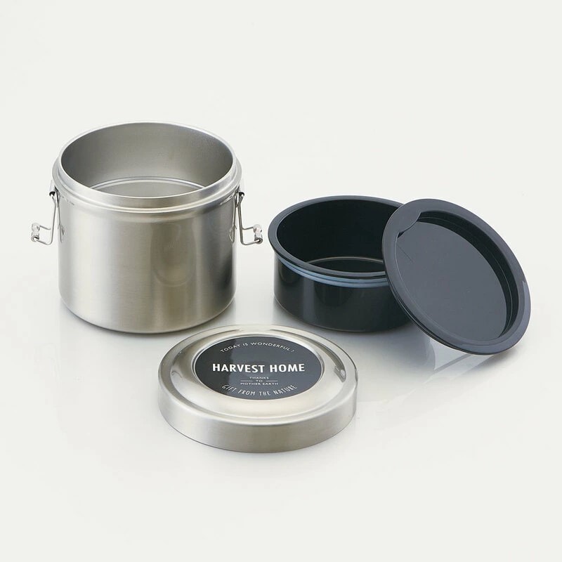 弁当箱 [抗菌真空ステンレスランチボックス] 1050ml 2段 ベーシック 抗菌 真空 保温 保冷 お弁当箱 お弁当 ランチボックス ランチ シンプル コンパクト 軽量 大容量スケーター株式会社 637070 奈良県 奈良市 なら 15-043