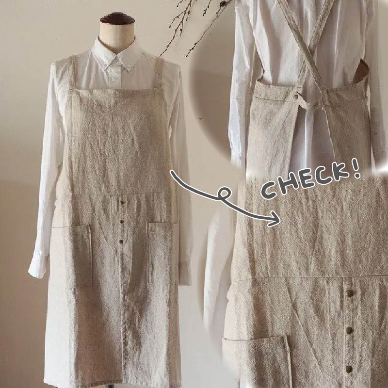 すりっとエプロン Fu-ra 【カラー：生成り】奈良県 奈良市 なら 30-073