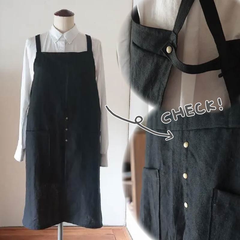 すりっとエプロン Fu-ra 【カラー：ブラック】奈良県 奈良市 なら 30-074