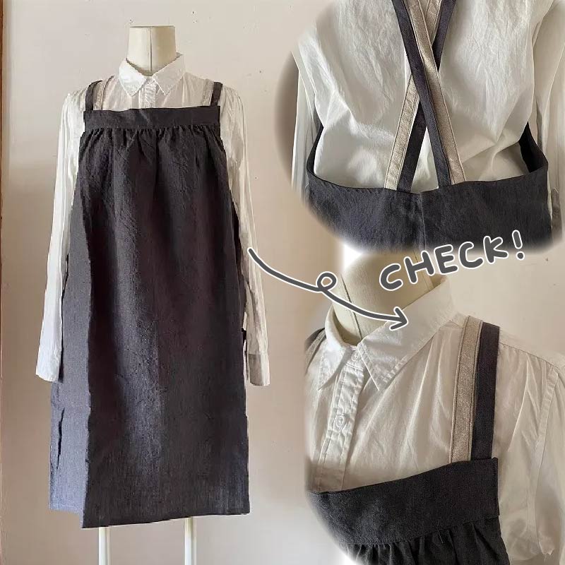 ギャザー エプロン Fu-ra 【カラー：グレー】奈良県 奈良市 なら 30-088