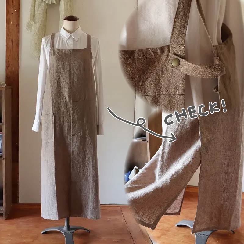 すりっとエプロン・long Fu-ra 【カラー：モカ】奈良県 奈良市 なら 33-009