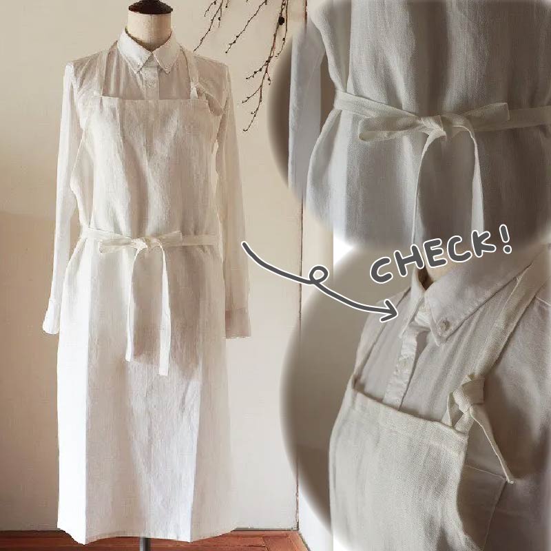 BAKER/ホワイト エプロン Fu-ra 奈良県 奈良市 なら 33-013