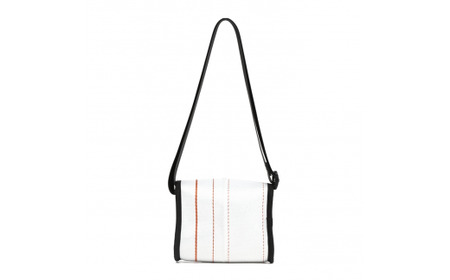 ショルダーポーチ（小）（ホワイト）UPCYCLE LAB 奈良県 奈良市 なら G-128