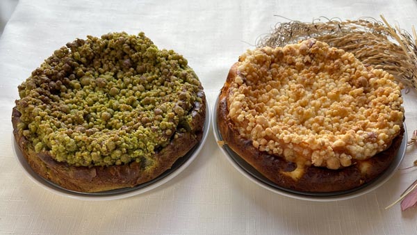 【定期便3ヶ月】米農家の嫁が作る米粉シフォンケーキ＆米粉クランブルチーズケーキ 米心工房 奈良県 奈良市 なら G-134