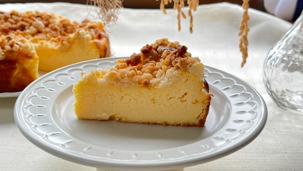 米農家の嫁が作る米粉クランブルチーズケーキ（プレーン）米心工房 奈良県 奈良市 なら I-316
