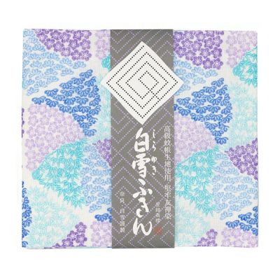 白雪友禅ふきん 松竹梅 2枚セット （ピンク・ブルー） ふきん 布巾 台拭き キッチンクロス 友禅染め 蚊帳生地 吸湿 保湿 ふんわり ハンカチ タオル おしぼり 返礼品 寄付 お絞り 食器拭き 贈り物 ギフト プレゼント なら 奈良県 奈良市 3-007