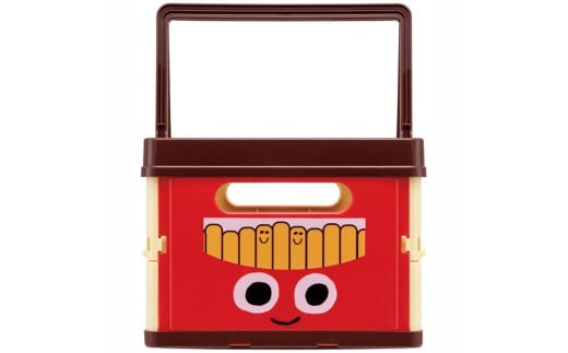 折りたたみ収納ボックス バーガーコンクスミックス スケーター 〈skater〉 バーガーコンクスミックス  折りたためる かご 小物 収納 プラスチック 持ち手 アウトドア 洗える 折りたためる 買い物カゴ コンテナ ボックス コンパクト 整理  おもちゃ 片付け 奈良県 奈良市 なら 7-218