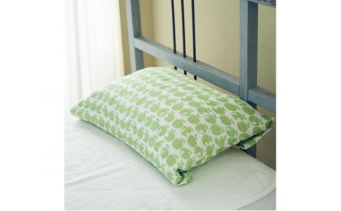 9-023 白雪ふきん 白雪友禅湯上りたおる（クローバー／若葉）