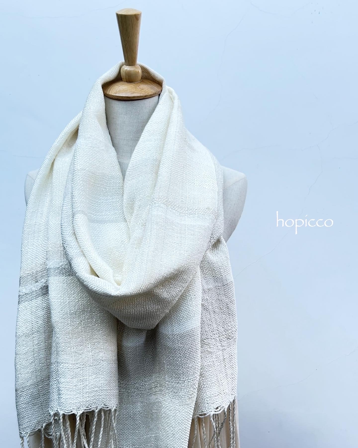 ストール（カシミヤ）60cm×200cm 淡ピンクグレー系 合同会社工藝舎 奈良県 奈良市 なら 195-005