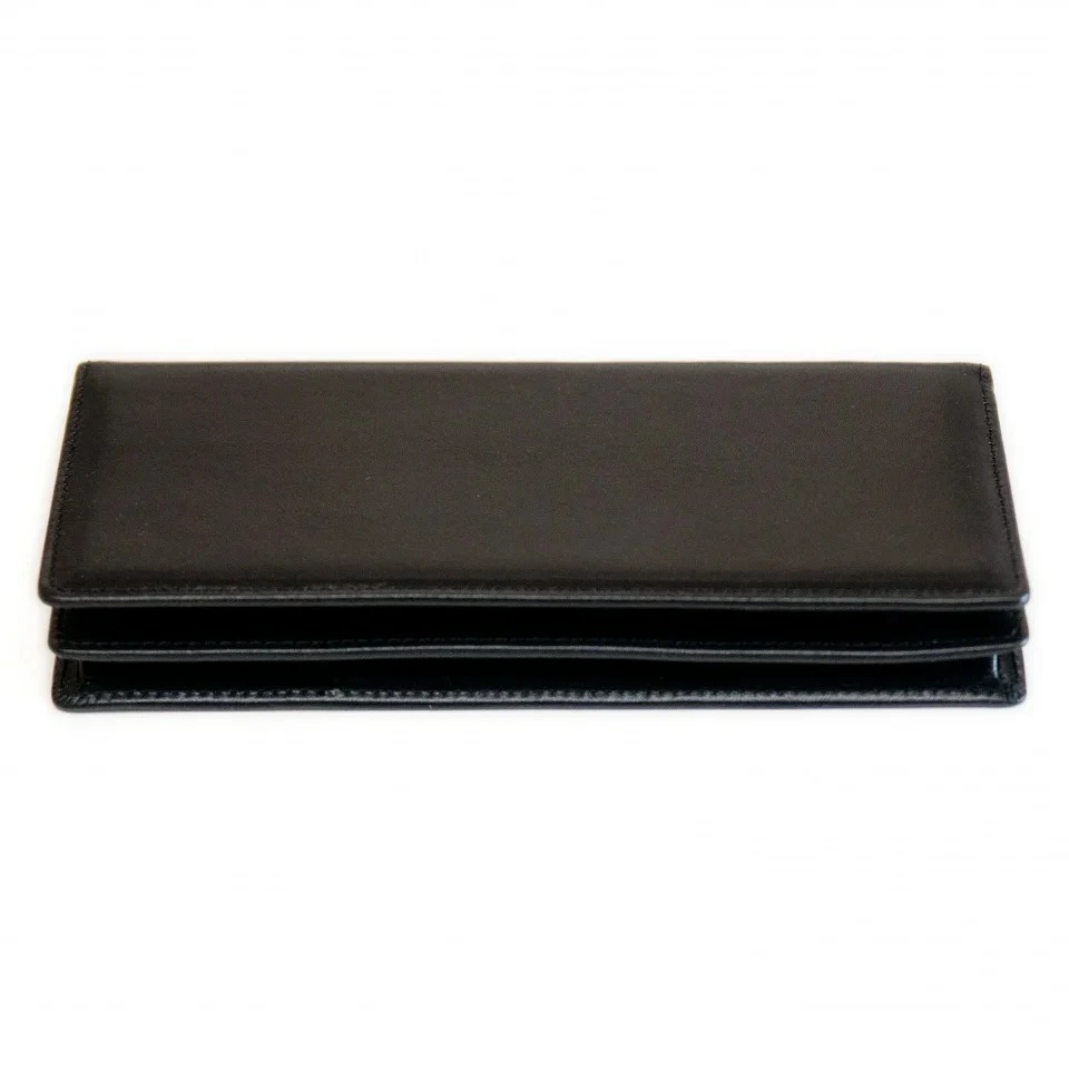 シンプルな本革かぶせ長財布（小銭入れあり） HARUHINO 奈良県 奈良市 なら 63-003