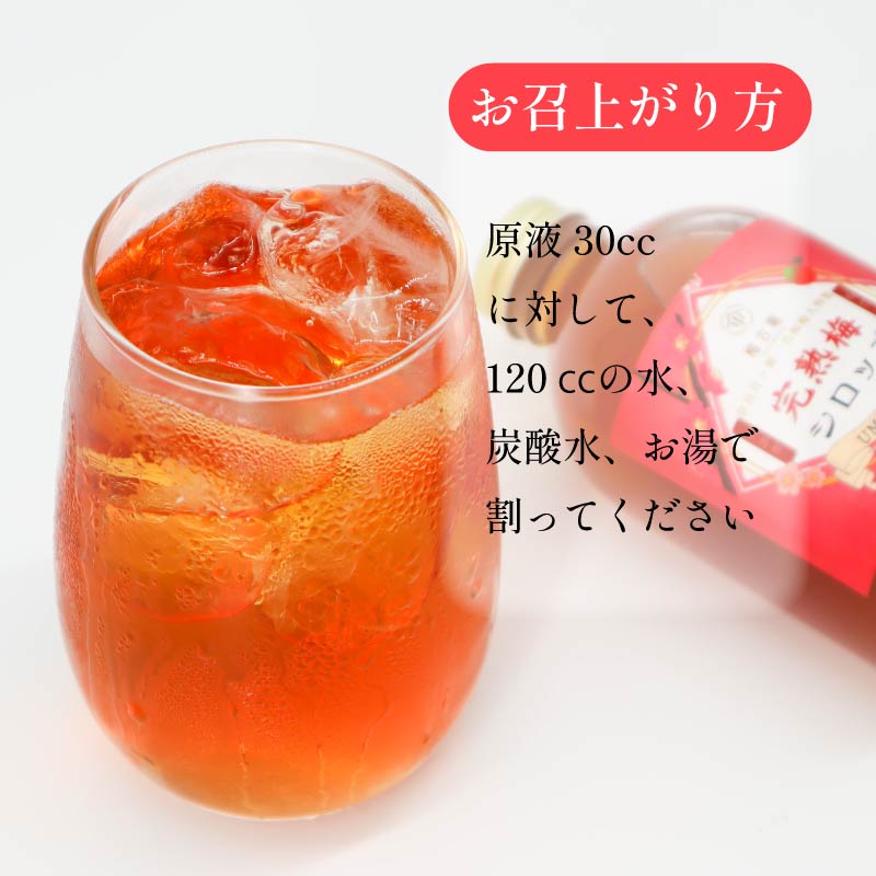 梅シロップ 完熟 無添加 梅 うめ シロップ ドリンク 飲料 ジュース 飲み物 スイーツ デザート ギフト プレゼント 贈り物 健康 美容 果実酒 フルーツ 果物 国産 梅干し 梅干 梅古庵 奈良市 奈良県 8-005