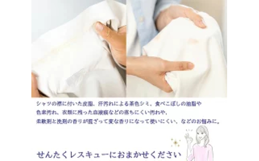 洗濯用洗剤「せんたくレスキュー」詰替え3個セット クリーニング屋さんでも使われています J-101