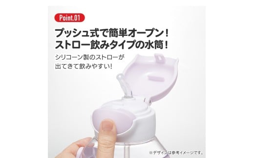 ワンプッシュストローボトル 530ml ディノサウルス スケーター〈skater〉水筒 ワンプッシュオープン 奈良県 奈良市 なら 6-315