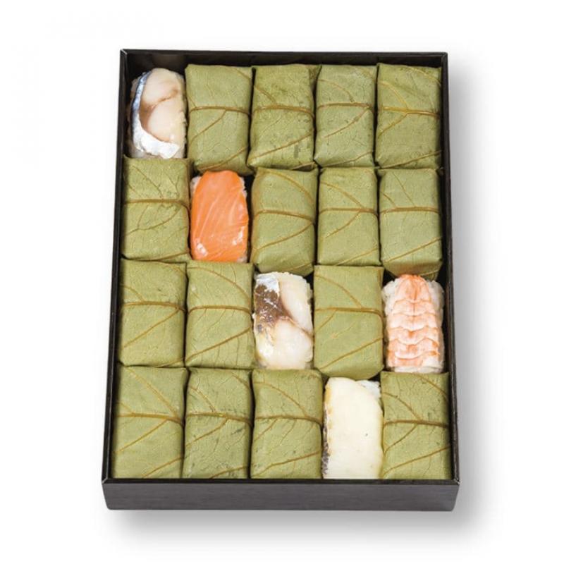 柿の葉寿司 5色 20個入 株式会社中谷本舗 ゐざさ なら 奈良 名物 郷土料理 和食 寿司 柿の葉ずし 鯖 鮭 アジ あじ 鰺 海老 鯛 詰め合わせ お土産 贈り物 ギフト 伝統 特産品 食品 奈良市 奈良県 敬老の日 ハロウィン クリスマス バレンタイン 正月 13-053