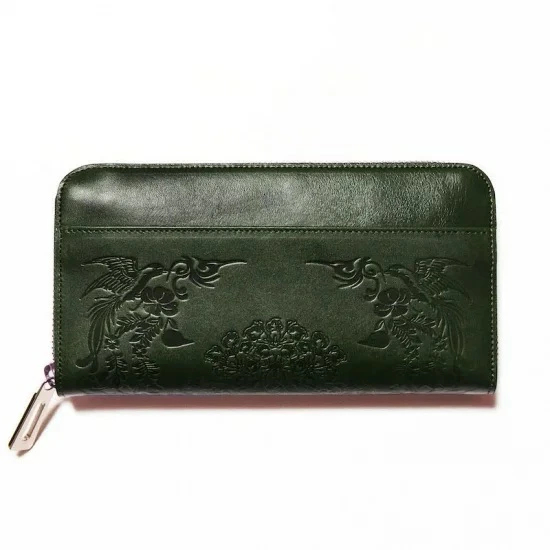 正倉院文様革財布 あをによし HARUHINO 奈良県 奈良市 なら 170-002