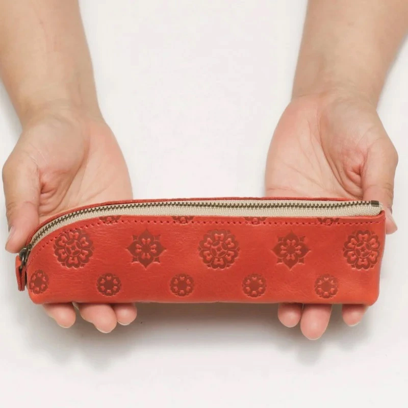 正倉院文様本革ペンケース HARUHINO 奈良県 奈良市 なら 16-002