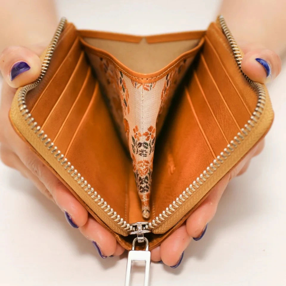 正倉院文様革財布 ミニマル HARUHINO 奈良県 奈良市 なら 68-002