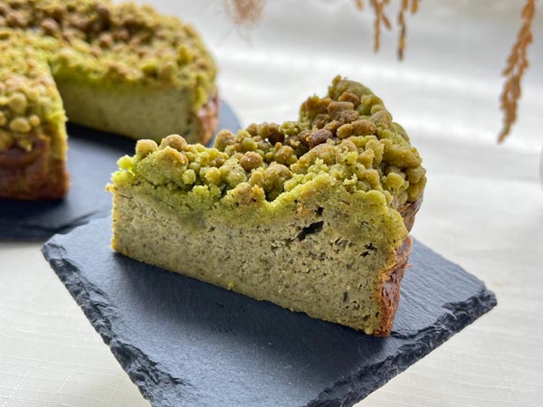 【定期便2ヶ月】米農家の嫁が作る米粉クランブルチーズケーキ（プレーン・深蒸し茶）各1個 米心工房 奈良県 奈良市 なら H-138