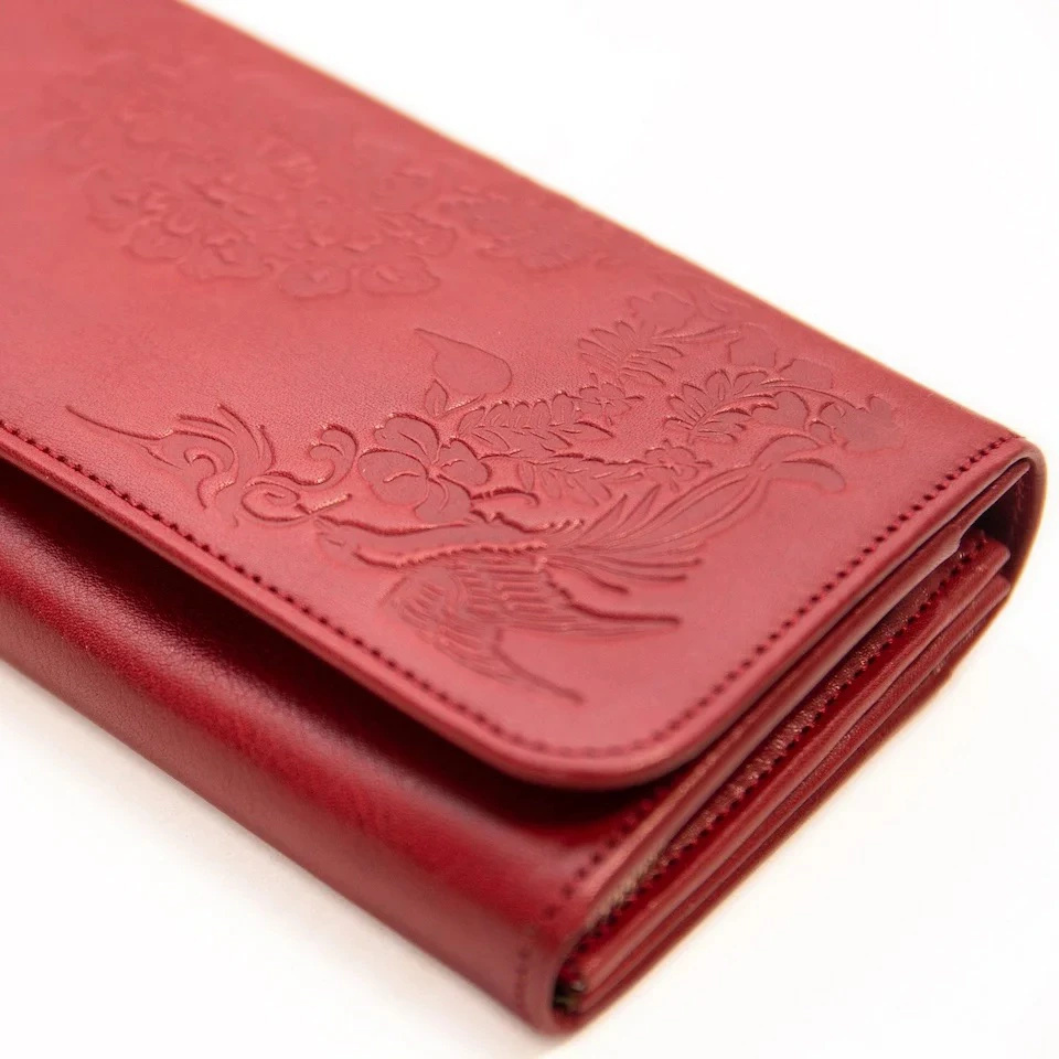 正倉院文様革財布 フラップタイプ HARUHINO 奈良県 奈良市 なら 120-005