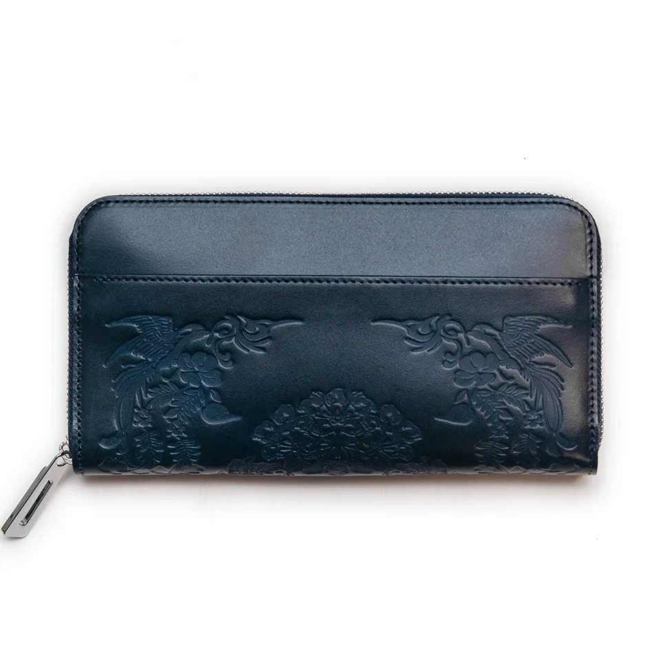 正倉院文様革財布 あをによし HARUHINO 奈良県 奈良市 なら 170-002