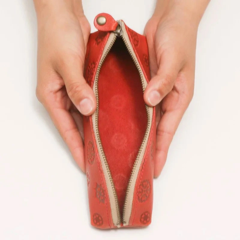 正倉院文様本革ペンケース HARUHINO 奈良県 奈良市 なら 16-002