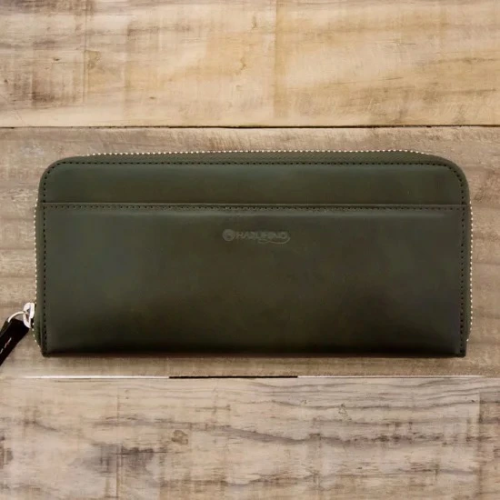 本革ラウンド財布 HARUHINO 奈良県 奈良市 なら 45-013