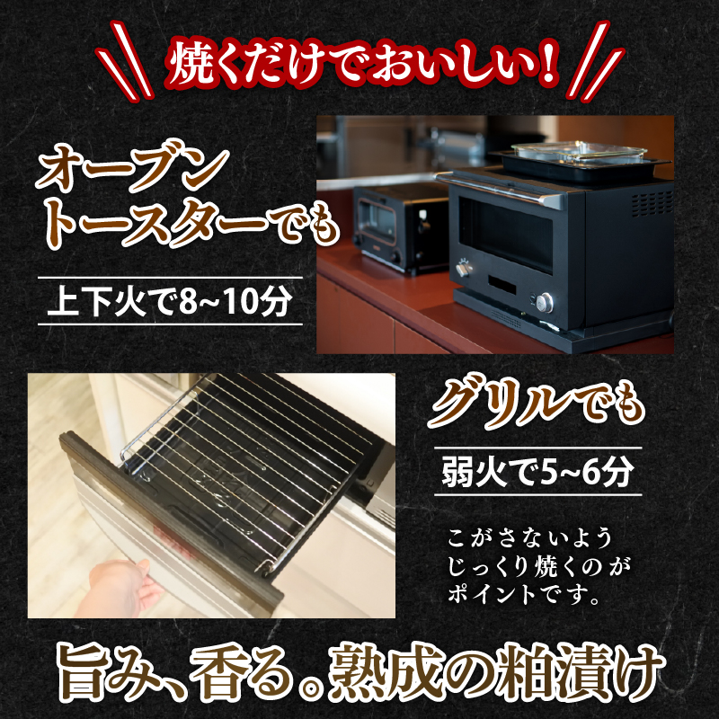 H-42【お酒に合う】大人の粕漬け 5種（鰆・鰤・鰈・銀鮭・鯛）×2