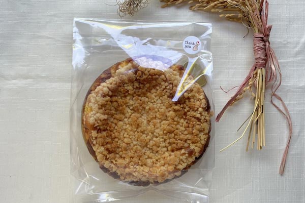 米農家の嫁が作る米粉クランブルチーズケーキ（プレーン）米心工房 奈良県 奈良市 なら I-316