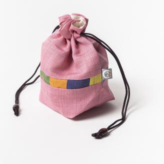 11-041鴻月　バルーンシルエット型ポーチ　ピンク　ＫＯＯＫＢ１