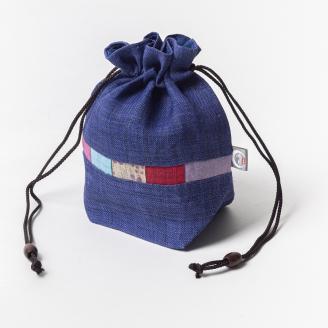 11-042鴻月　バルーンシルエット型ポーチ　紺　ＫＯＯＫＢ１