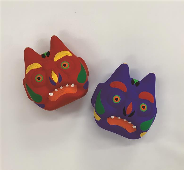 厄除鬼 大２個セット 社会福祉法人わたぼうしの会 奈良県 奈良市 なら 15-032