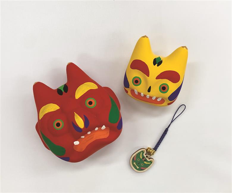 厄除鬼 大小＋根付け守りセット 社会福祉法人わたぼうしの会 奈良県 奈良市 なら 15-033