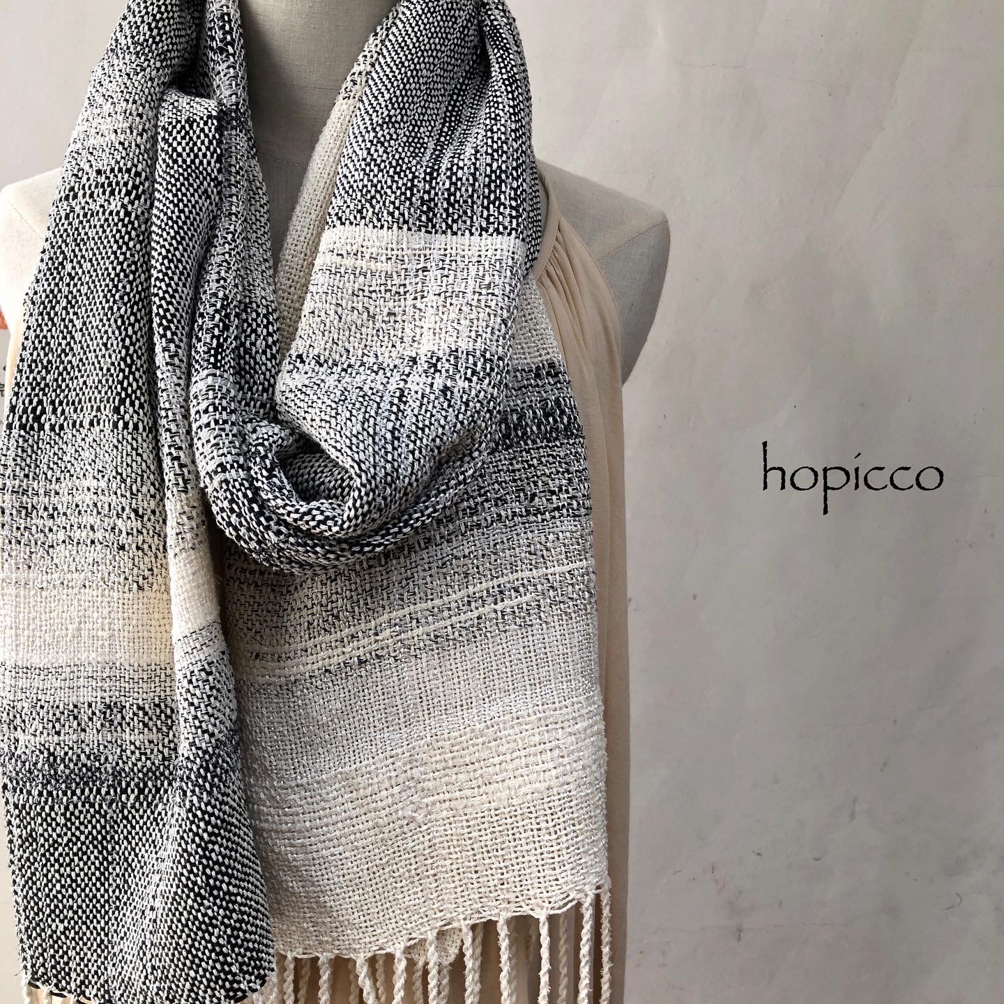 ストール（ベビーアルパカ）60cm×200cm 黒系 合同会社工藝舎 奈良県 奈良市 なら 150-010