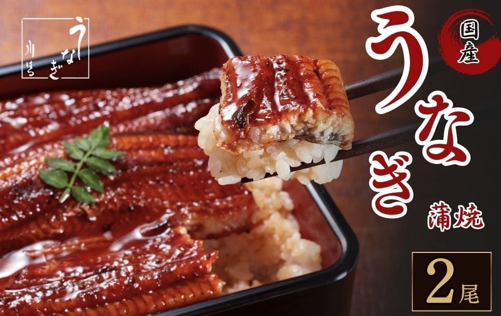 国産 うなぎの蒲焼 【2尾】 たれ付き 鰻 うなぎ 丑の日 魚 魚介 海鮮 肉厚 ジューシー かば焼き 蒲焼き うな重 ひつまぶし うな丼 どんぶり ごはん お米 年末年始 お取り寄せ ギフト プレゼント 贈り物 ご褒美 うなぎ川はら 奈良県 奈良市 なら 21-021