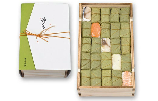 柿の葉寿司 5色 50個入 二段詰 株式会社中谷本舗 ゐざさ 詰め合わせ セット 和食 郷土料理 名物 贈答品 お取り寄せ グルメ 人気 おすすめ 美味しい 特産品 伝統 寿司 柿の葉ずし 奈良県 奈良市 敬老の日 ハロウィン クリスマス バレンタイン 正月 35-029