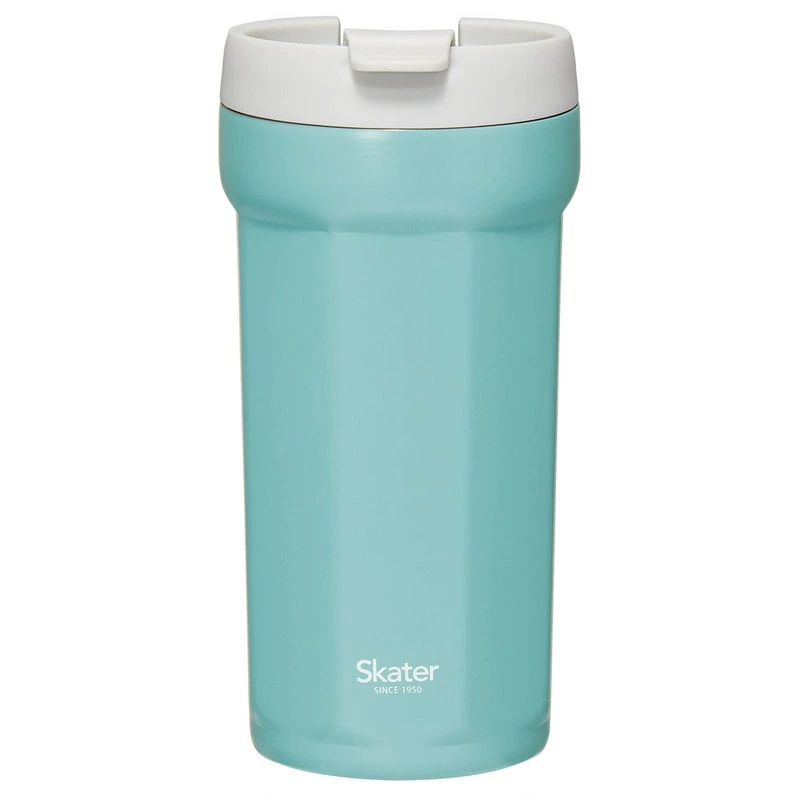 八角形ステンレスタンブラー 350ml レイクグリーン 〈スケーター〉 タンブラー 保温 保冷 フタ付き 奈良県 奈良市 なら 8-054
