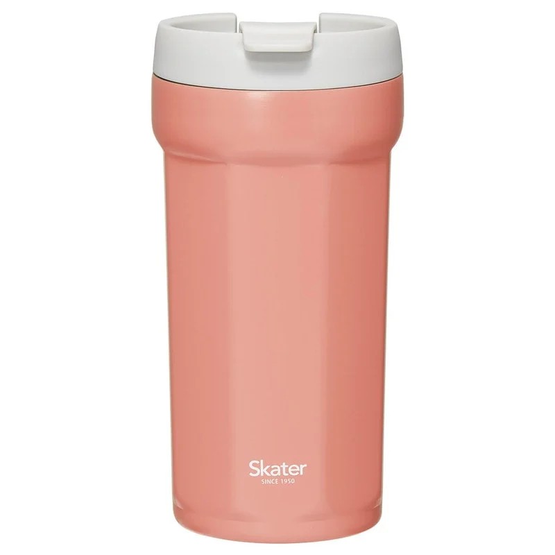 八角形ステンレスタンブラー 350ml テラコッタオレンジ 〈スケーター〉 タンブラー 保温 保冷 フタ付き 奈良県 奈良市 なら 8-055