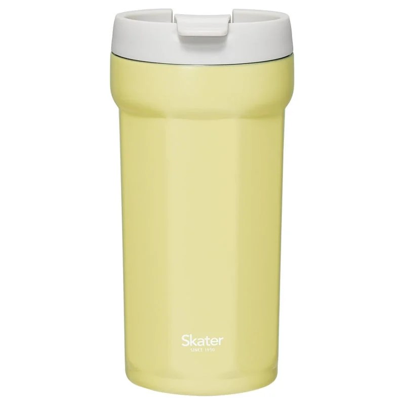 八角形 ステンレス タンブラー 350ml サフランイエロー コップ フタ付き 保温 保冷 おしゃれ スケーター skater SMVO4 フィールカラー 持ち運び ふた付き かわいい 真空断熱 グッズ 便利 スケーター株式会社T 奈良県 奈良市 なら 8-057
