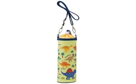ボトルケース ディノサウルス ピクチャ スケーター 〈skater〉 ディノサウルス  ペットボトル 保冷 アウトドア ショルダー 巾着タイプ 便利 ボトル ホルダー 水筒 カバー ケース 肩掛け  ストラップ ボトルホルダー 専用ストラップ付 保護 マイペットボトル 子供 おでかけ 奈良県 奈良市 なら5-079