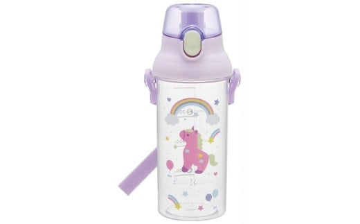 健康クリアマーカーボトル 480ml ユニコーン ユニコーン柄 〈スケーター skater〉 メルヘン 女の子 女子直飲み 水筒 子供 タイムマーカー 目盛り 付き 水筒 ボトル 奈良県 奈良市 なら 5-118