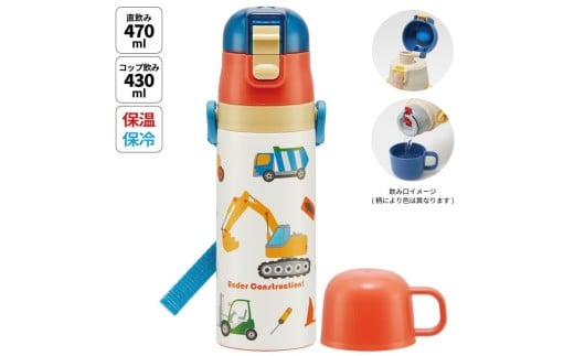 2wayステンレス水筒ボトル