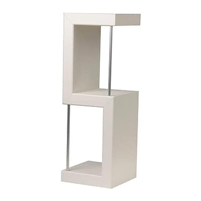 木製壁面収納「ジグラック」Sタイプ・ホワイト【配送不可地域：離島】